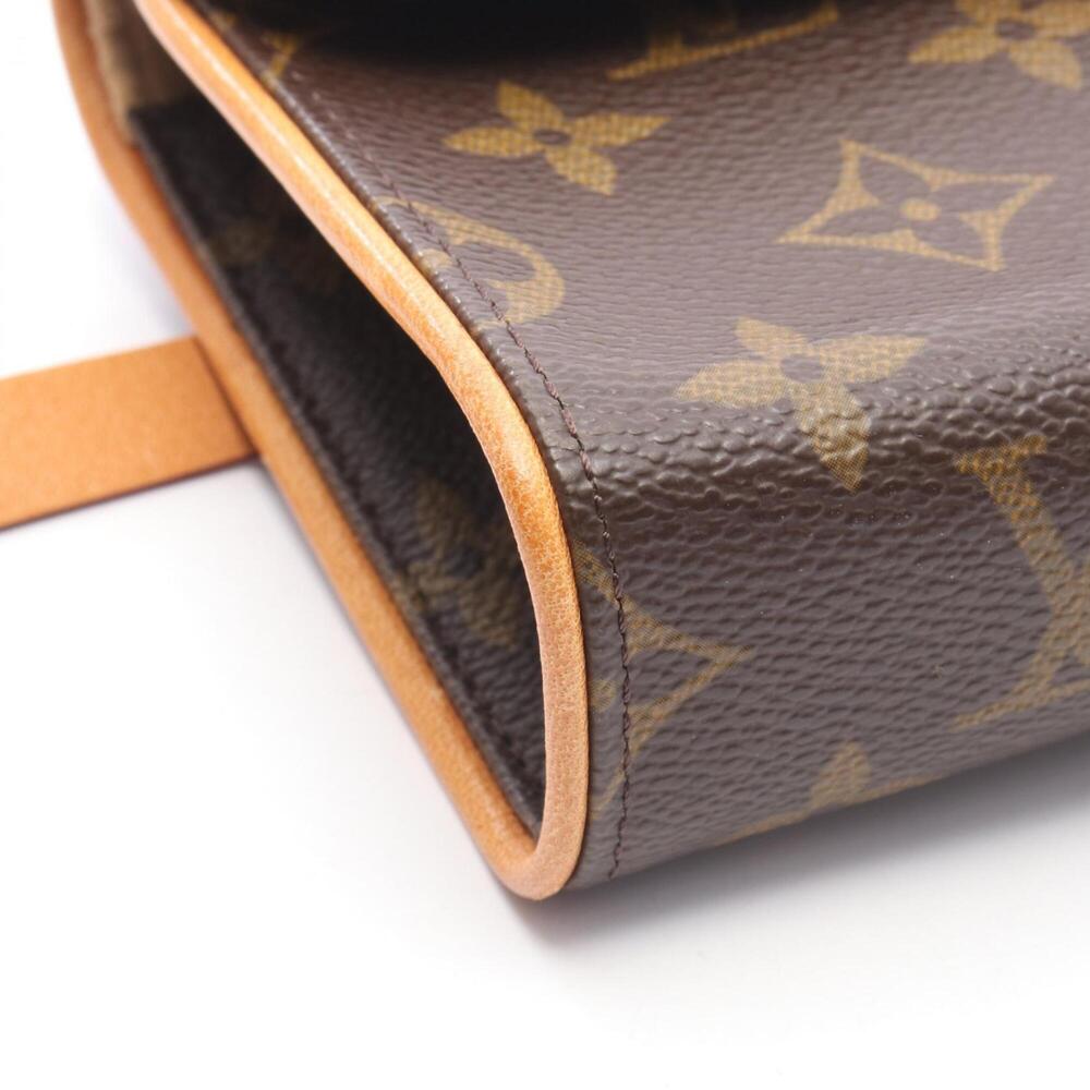 LOUIS VUITTON Authentic Brown Monogram Leather Pochette Fanny Pack - Picture 6 of 8